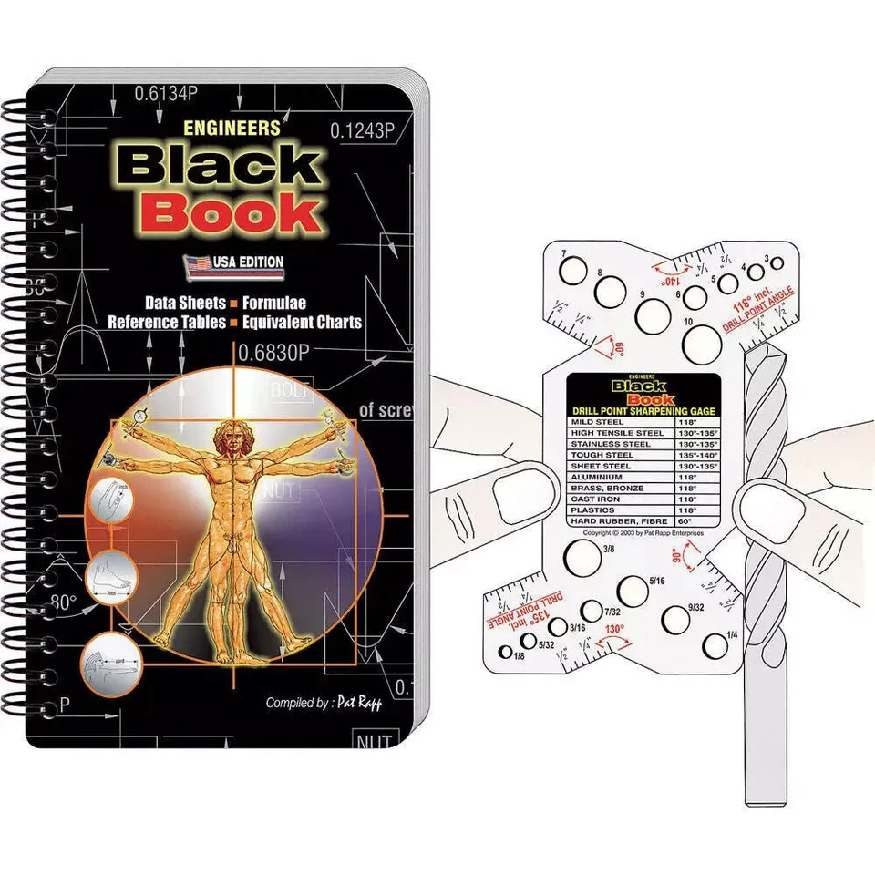 Engineers Black Book USA edition in Spanish (Inch) with a free drill gage - Image 1 of 1
