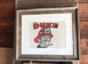 Obra de arte de bombero John Wayne hecha para Racial Unity of Los Angeles Fire Department  - Imagen 1 de 7