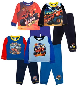 Boys Blaze and The Monster Machines Pyjamas Long Character Pjs Set Kids Size - Picture 1 of 15