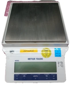 Mettler Toledo ME802 Laborwaage 820g/0,01g RS232 Digitalwaage Netzteil - Picture 1 of 6