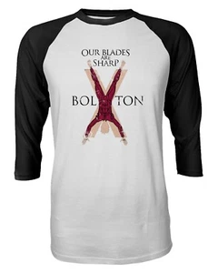 Of Thrones Shirt House Bolton Quarter Sleeve Men's T-Shirt - Picture 1 of 5