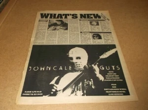 John Cale: Guts 1977 Half Page (12" X 8") UK Advert - Picture 1 of 1