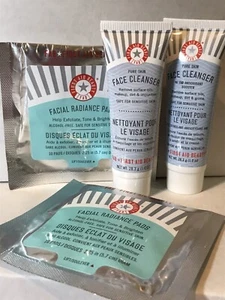 4x FAB First Aid Beauty Travel Size 2x Facial Cleansers 2x Radiant Pads - Picture 1 of 8
