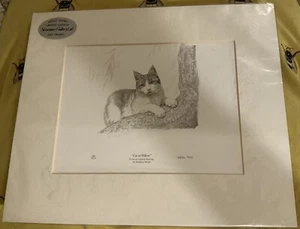 Stephen Mead ""Katze in Weide"" Kunstdruck - limitierte Auflage Lithodruck 140/850 - Bild 1 von 3