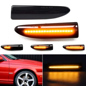 Luces intermitentes marcadores laterales LED dinámicos de humo para Jaguar X-Type 2002-2009 - Imagen 1 de 9
