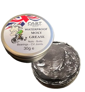 Lubrificante per bici resistente MOLY GRAASE - Ciclo - Bicicletta - Auto - Cuscinetti 30 g Stagno. - Foto 1 di 6