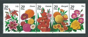 United States - Mail 1994 Yvert 2223/27 MNH Flowers - Picture 1 of 1
