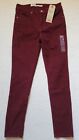 NWT Levis Women's 721 High-Rise Skinny Corduroy Jeans Burgundy Red, 28x30, 6 MED