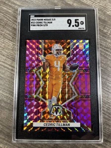 2023 Mosaic Draft Picks, Cedric Tillman, /25, RC, Cleveland Browns, SGC 9.5 - Picture 1 of 13