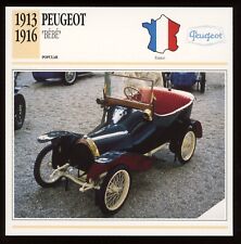1913 - 1916  Peugeot  Bebe  Classic Cars Card