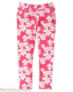 NWT GYMBOREE Pretty Poppy Floral PONTE PANTS 3T,5,6,7,8 Girls Pull on Jeggings - Picture 1 of 2