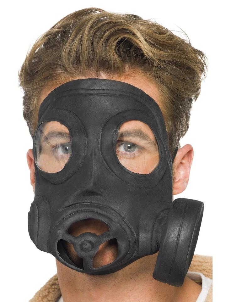 Bio Hazard Toxic World War WW1 Costume Gas Mask With Mock Respirator - image 1 of 1