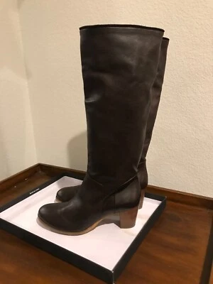 $735 Botas Altas Roberto Carlo Marrón Talla 7.5 Nuevas Foto 1 de 4