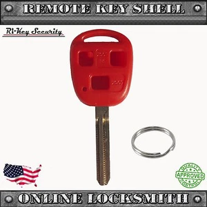 New Red Remote Key Replacement Case Shell For Toyota FJ Cruiser & Land Cruiser - Picture 1 of 4