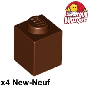 LEGO 4x Brick 1x1 Brown/Reddish Brown 3005 New - Picture 1 of 1