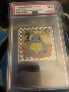 1999 Pokémon Series 1 Prism Sticker Squirtle Psa 9 - Picture 1 of 1