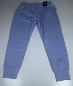 Under Armour Rival Fleece Sweatpants Ladies Jogging Bottoms, Large, Lilac. - Picture 1 of 17
