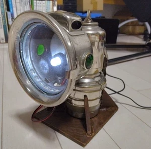 Karbidlampe, Lucas (modifizierte LED Lampe) Laterne, seltenes Stück, antik, vintage, - Bild 1 von 5