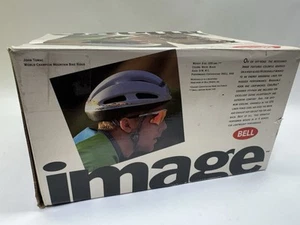 Vintage 90’s Bell Image Bicycle Helmet M/L White w/ Box - Bild 1 von 7