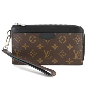 LOUIS VUITTON Monogram Macassar Dragonne Wallet Brown Black M69407 90299608 - Picture 1 of 10