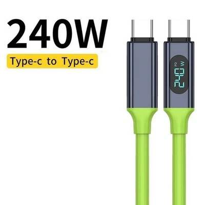 150CM Fast Charging Phone USB Cable Data Type C Cable Display LED with D0U4 - Image 1 of 4