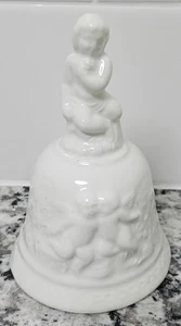 VINTAGE CAPODIMONTE FIGURAL PORCELAIN BELL/MADE IN ITALY - Picture 1 of 7