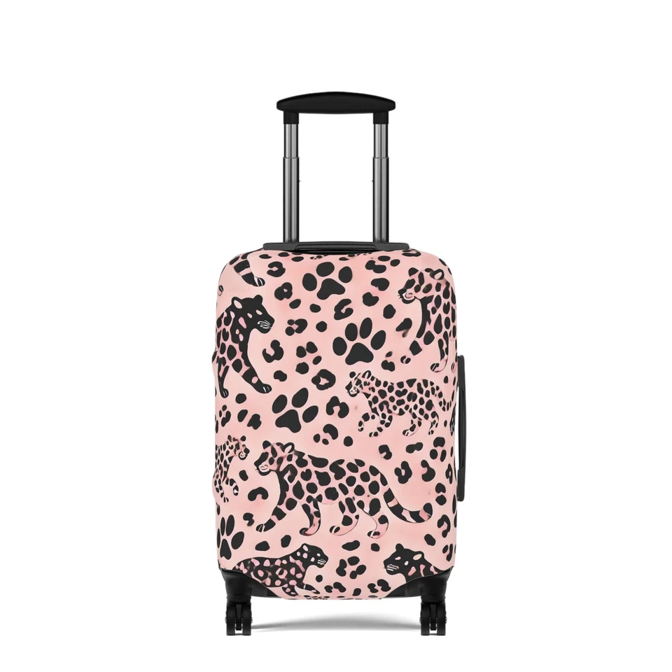 Funda de equipaje con estampado de leopardo - Accesorio de viaje de moda, maleta para animales Foto 1 de 1