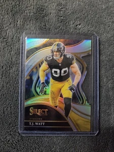 Nivel de club troquelado T.j. Watt 2023 Select Silver Prizm - Imagen 1 de 2
