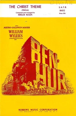 The Christ Theme (Alleluia) – Miklós Rózsa – Ben-Hur SATB - Image 1 of 2