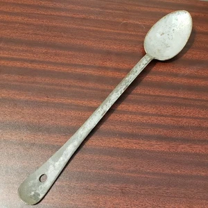 Antique USA Very Large 15 1/2" Metal Serving Wall Hanging Spoon Made In USA - Picture 1 of 7