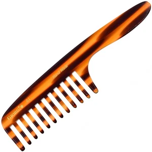 Peine desenredador de dientes anchos hecho a mano de 7" con mango - Imagen 1 de 5