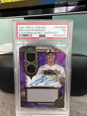 2024 Topps Triple Threads - Future Phenoms Auto Relics Grayson Rodriguez /75 - Image 1 of 2