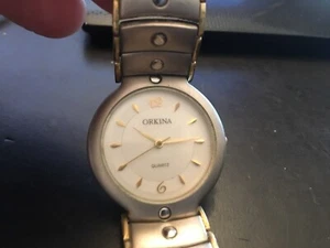 VTG Man's Orkina Two Tone Quartz Watch - Picture 1 of 3