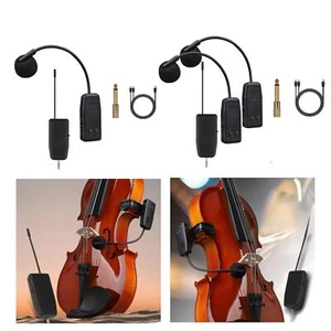 Violin Mic Clip on Instrumental Condenser Mic Sturdy Transmitters for Concerts - Picture 1 of 13