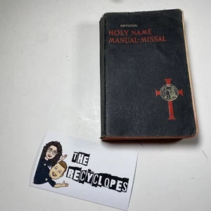 Official Holy Name Manual Missal 1944 Imitation Leather Father Stedman - Picture 1 of 11