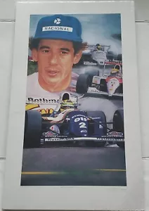 RAINMAN AYRTON SENNA F1 FORMEL 1 RENNFAHRER KÜNSTLER OLAF SIGNIERTER DRUCK /1000 - Bild 1 von 5