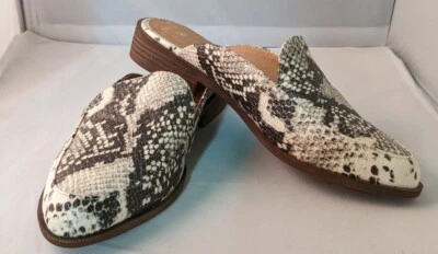 Madden Girl Mattie Snake Print Mules Size 6 M Womens Shoes Slip On - Image 1 of 4