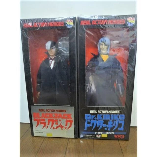 Medicom 玩具 真动作英雄 黑色 Jack & Dr. Kiriko RAH 公仔套装 — 第 1/2 张图片