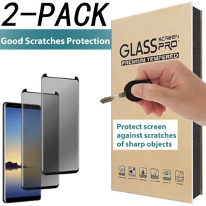 Anti-Spy Privacy Tempered Glass Screen Protector For Samsung Galaxy Cell Phones - Picture 1 of 17
