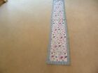 VNTAGE HUMMINGBIRD &amp; FLOWERS TABLE RUNNER 13&quot; X 82&quot; COTTON