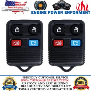2 Brand New Replacement Keyless Entry Car Remote Key Fob Transmitter For Ford - Picture 1 of 15