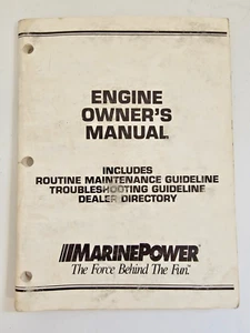 MARINE POWER ENGINE OWNERS MANUAL ROUTINE MAINTENANCE TROUBLESHOOTING GUIDLINE - Picture 1 of 5