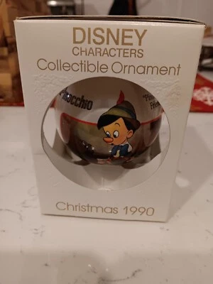 1990 SCHMID DISNEY PINOCCHIO ORNAMENT NEW IN BOX - Image 1 of 4