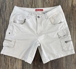 UNIONBAY Cargo Shorts Womens Jrs 11 Beige 7” Inseam Y2K Preppy Hiking Outdoors - Picture 1 of 13