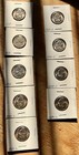 Nickel Bag Lot 9 Brilliant Unc Jefferson Nickel 5c Collectible Coins 1938-51 *