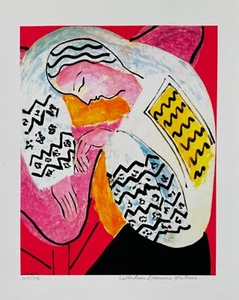 Henri Matisse THE DREAM Estate Signed Stamped Limited Edition Giclee Art 16"x12" - Picture 1 of 7