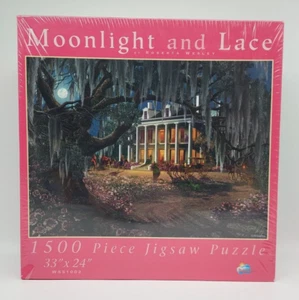 Sunsout 1500 pc Puzzle Moonlight and Lace Southern Antebellum Oak Spanish Moss - Picture 1 of 6