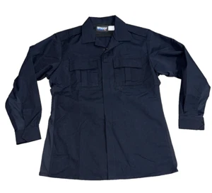 Chaqueta táctica azul para hombre grande azul cremallera completa seguridad policía LEO ¡Como nueva! - Imagen 1 de 9