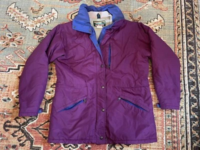 LL BEAN Womens Penobscot Parka Jacket Sz Medium Petite Made In USA VTG 90s EUC - Image 1 of 4