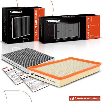 Filtro de aire de cabina de motor y carbón activado para Ram 1500 2500 3500 2011-2015 Foto 1 de 4